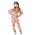 Infant & Toddler Polyester Micro Polar Fleece Footed Pajamas (Pink Camo)